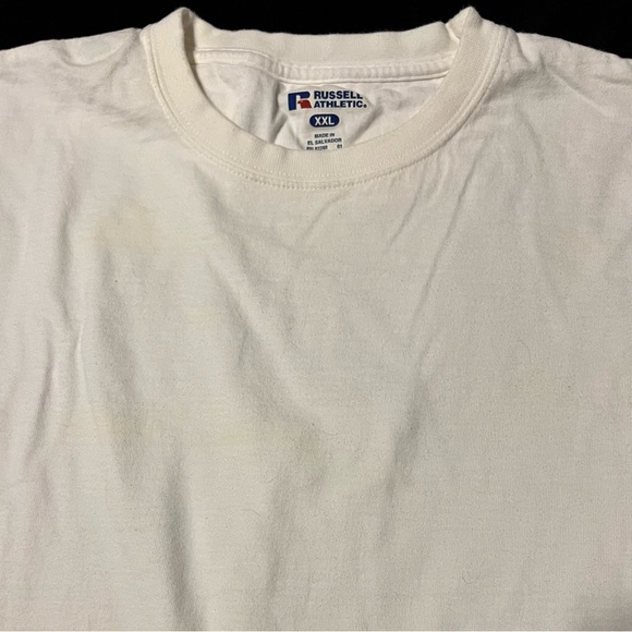 NWOT Russell Athletic White Long Sleeve TShirt Men’s 2XL - Picture 3 of 6